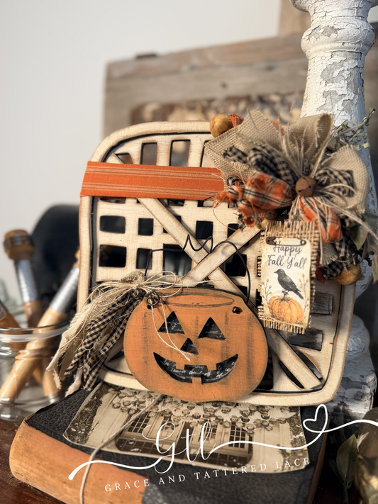 Rustic Halloween Treat Pail Attachment 691