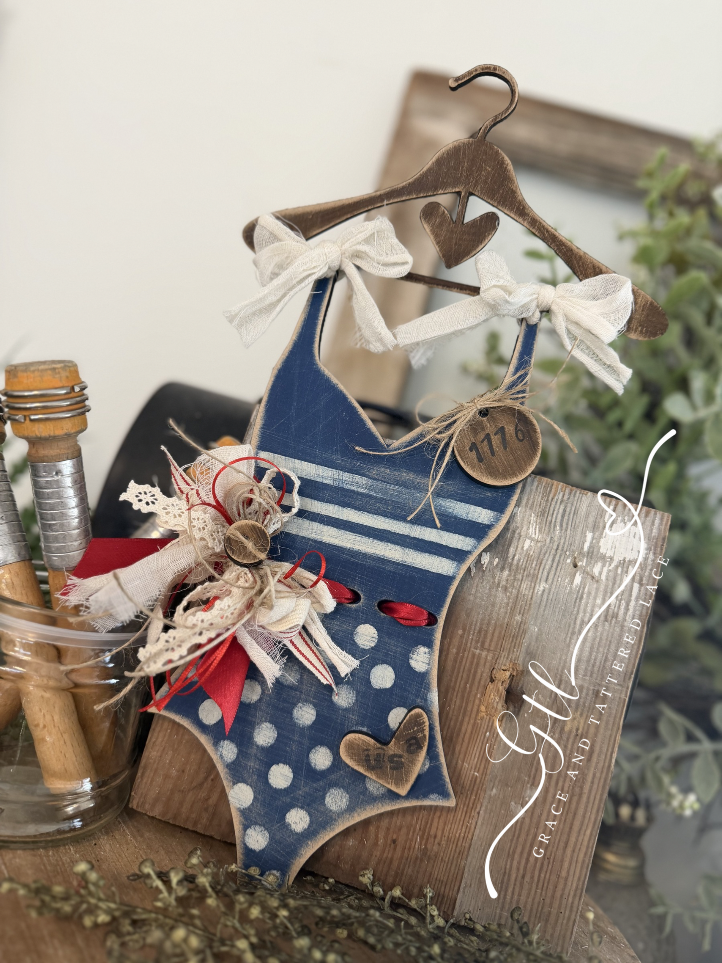 Vintage Stitched Swimsuit  #524