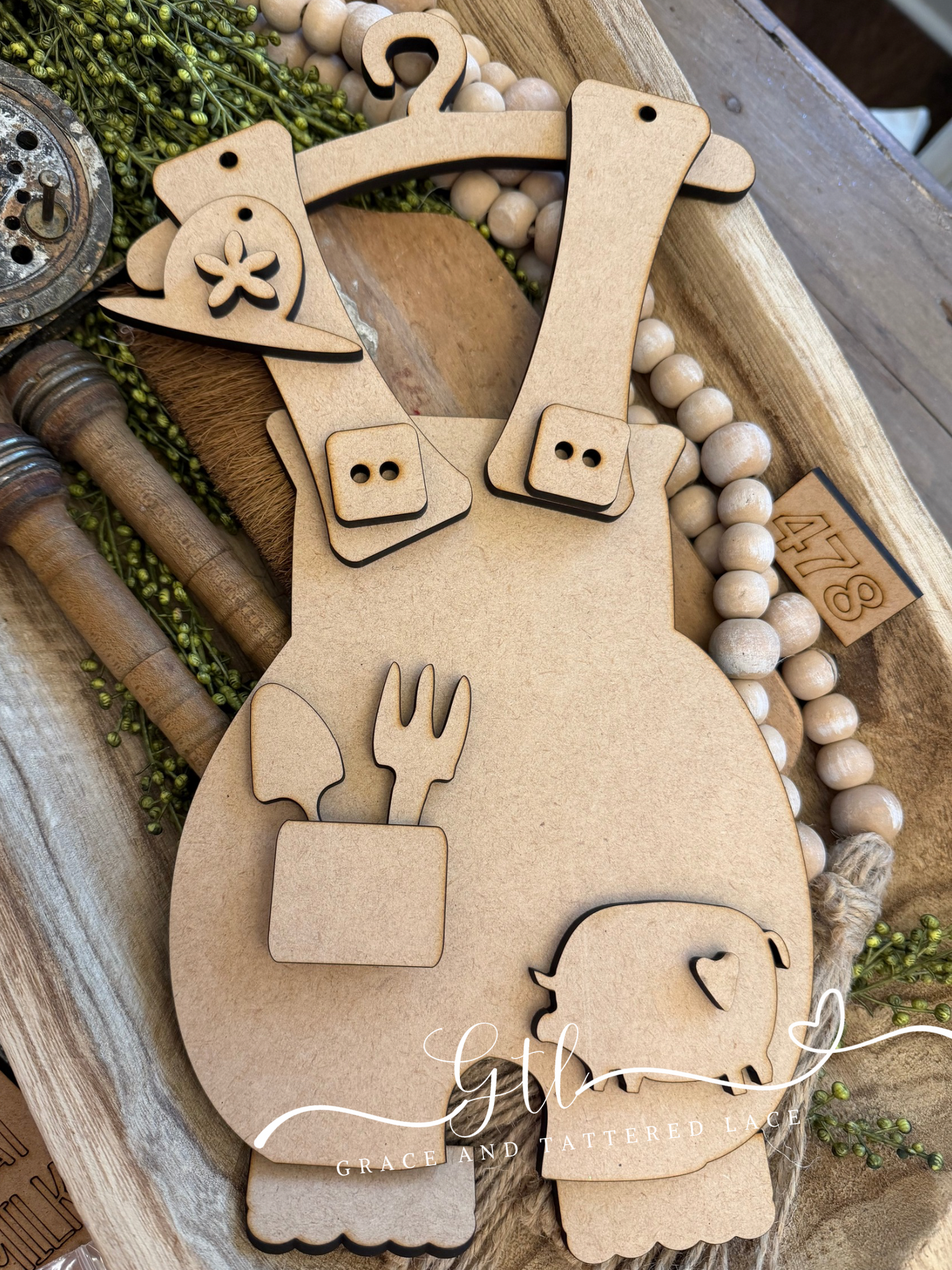 Pig Farmer Overalls DIY Kit #478