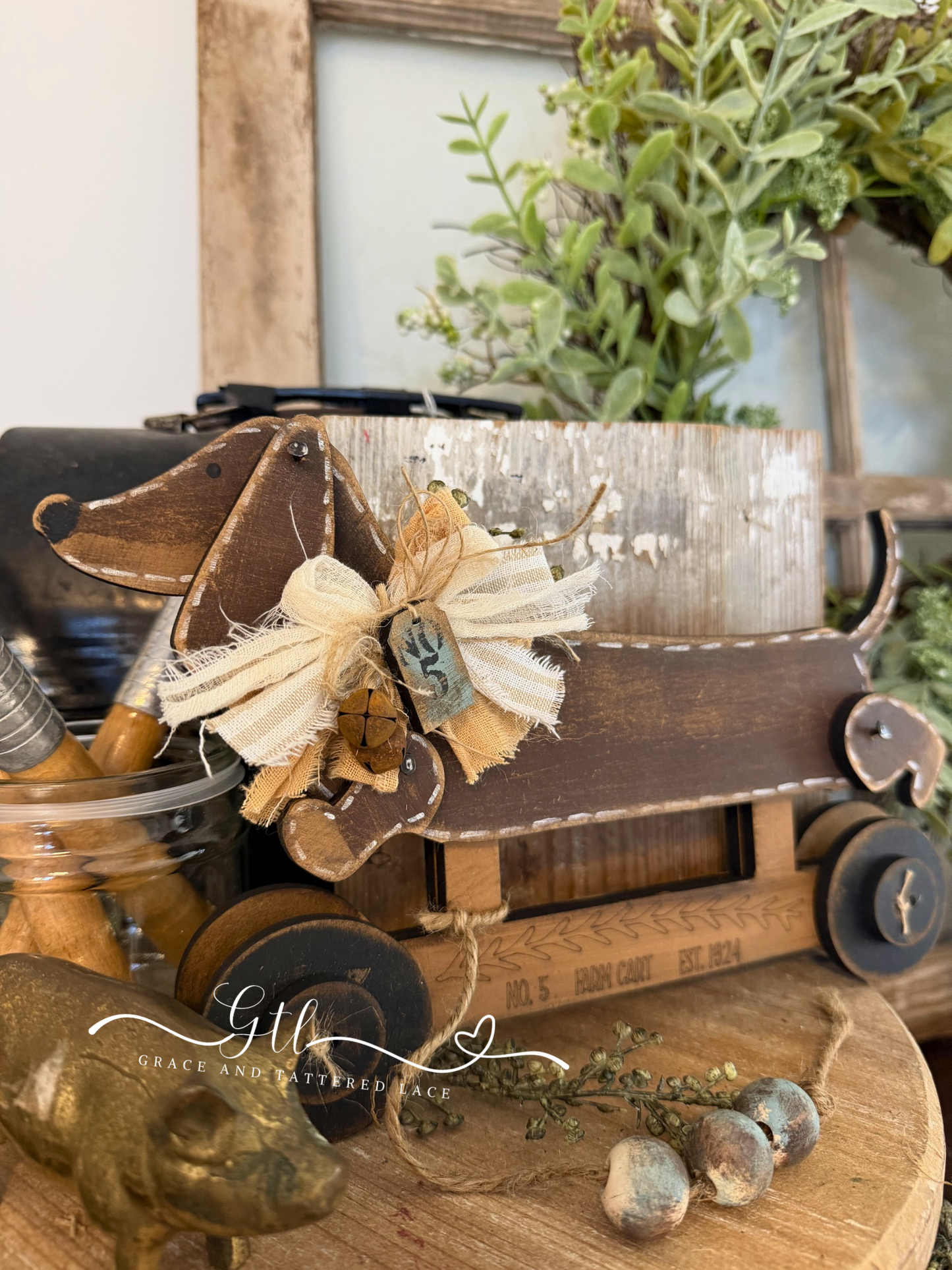 Wonky Chunky Dachshund ATTACHMENT for the Pull Toy #534B