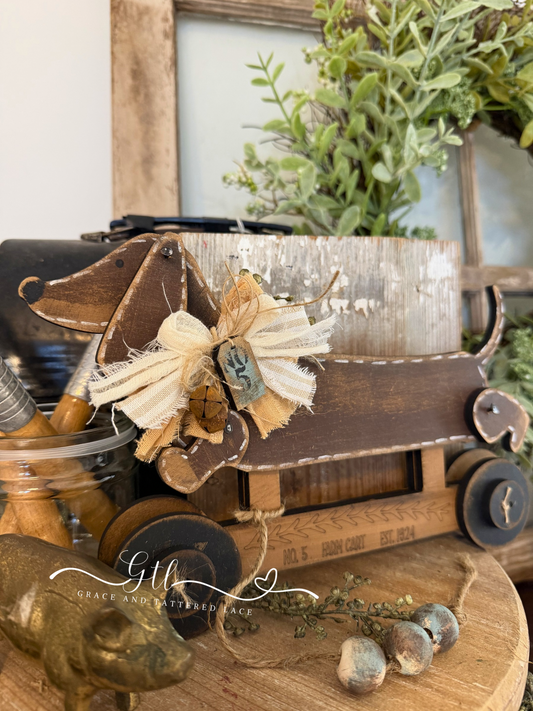 Wonky Chunky Dachshund ATTACHMENT for the Pull Toy #534B