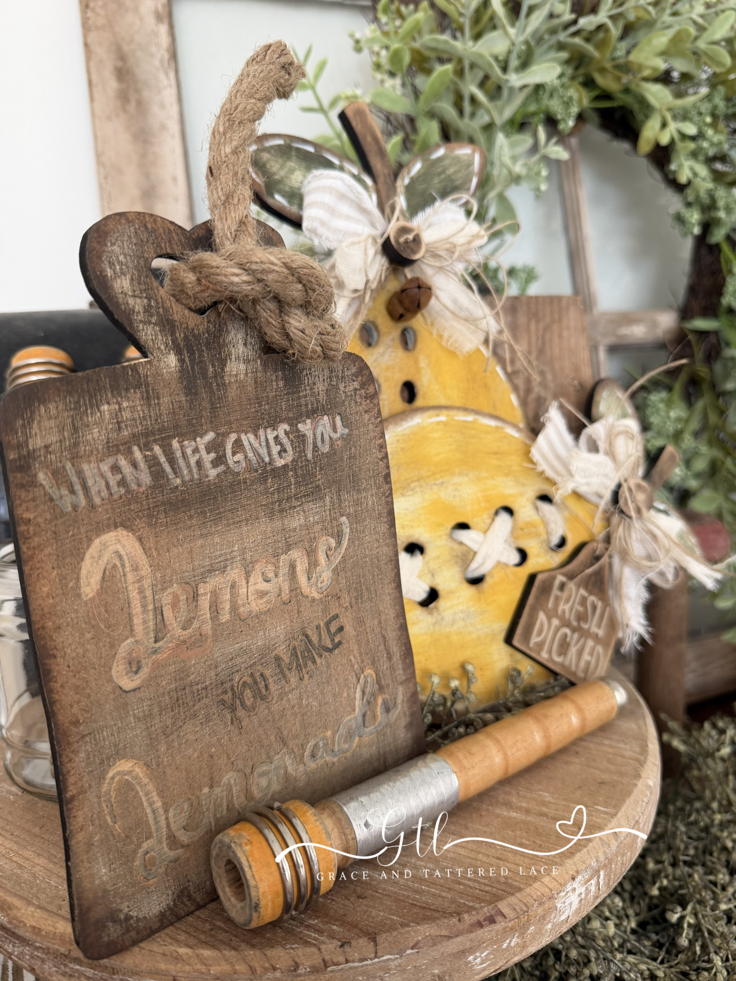 Wonky Stitched Fresh Lemons Set #566