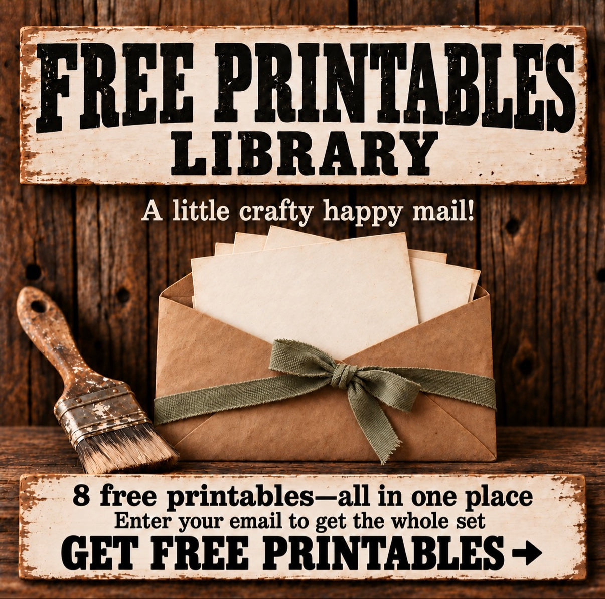 Free Printables Library — 8 free printables, enter your email to get the whole set