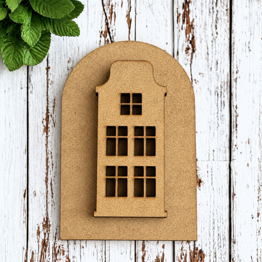Unfinished wood pieces for SMALL Salt House B-Double layer Oval Interchangeable Frame-INSERT ONLY; professional product photo